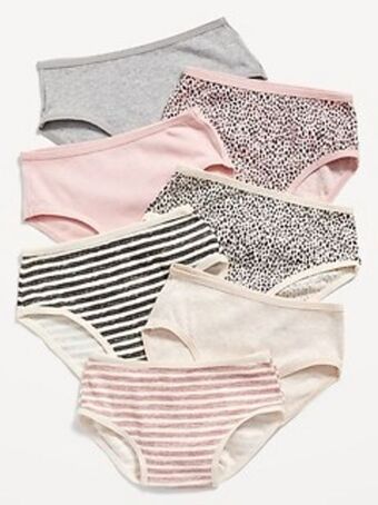 Old Navy 7-pack bikini underwear for toddler girls offer