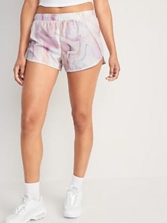 Old Navy Mid-rise stretchtech dolphin-hem run shorts for women -- 3-inch inseam offer