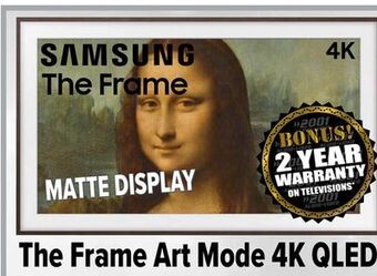 2001 Audio Video Samsung 50" the frame art mode 4k qled offer