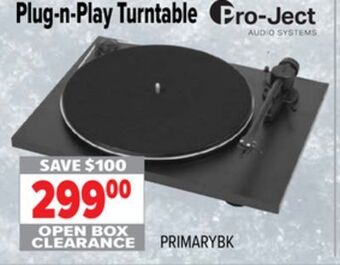 2001 Audio Video Plug-n-play turntable offer