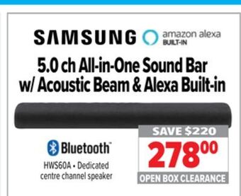 2001 Audio Video Samsung 5.0 ch all-in-one sound bar w/ acoustic beam & alexa built-in offer