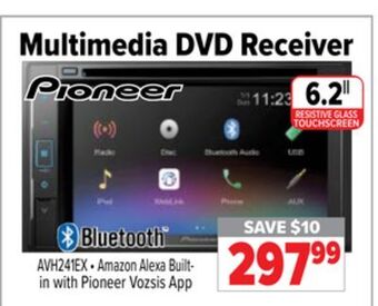 2001 Audio Video Pioneer 6.2" multimedia dvd receiver offer