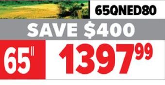 2001 Audio Video Lg 65" qned 4k tv offer