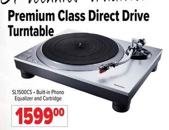 2001 Audio Video Premium class direct drive turntable offer