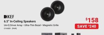 Visions Electronics Kef 6.5" in-ceiling speakers offer