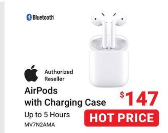 Visions Electronics Apple airpods with charging case offer