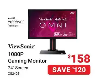 Visions Electronics Viewsonic 1080p gaming monitor offer