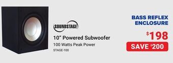 Visions Electronics Soundstage 10" powered subwoofer offer