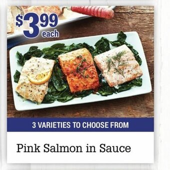 M & M Food Market Pink Salmon In Sauce offer