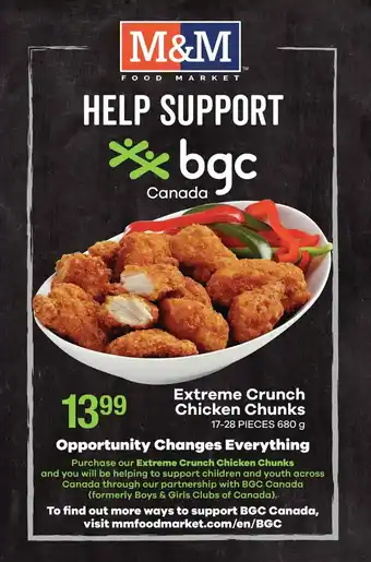 M & M Food Market Extreme Crunch Chicken Chunks offer