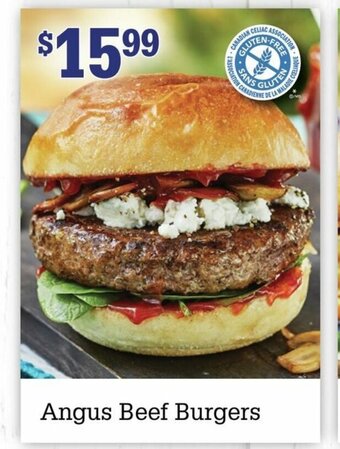 M & M Food Market Angus Beef Burgers offer