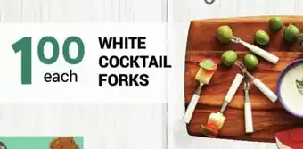M & M Food Market White Cocktail Forks offer