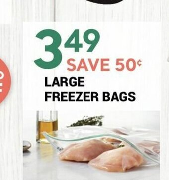 M & M Food Market Large Freezer Bags offer