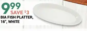 M & M Food Market Bia Fish Platter 16", White offer