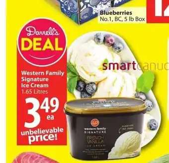 Save on Foods Western Signature ice Cream offer
