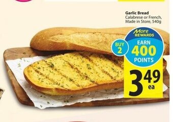 Save on Foods Garlic Bread offer