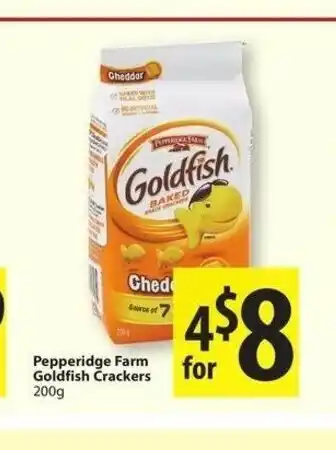 Save on Foods Pepperidge Farm Goldfish Crackers offer