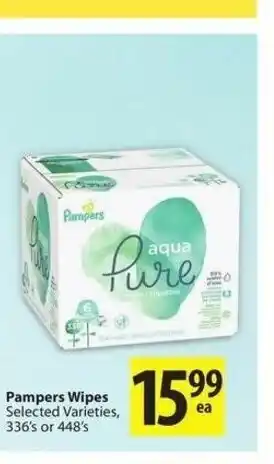 Save on Foods Pampers Wipes offer