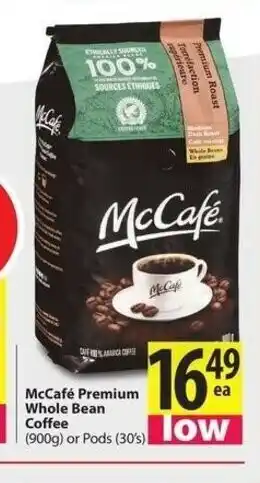 Save on Foods McCafé Premium Whole Bean Coffee offer