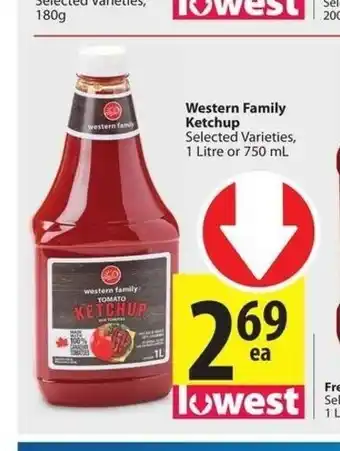 Save on Foods Western Family Ketchup offer