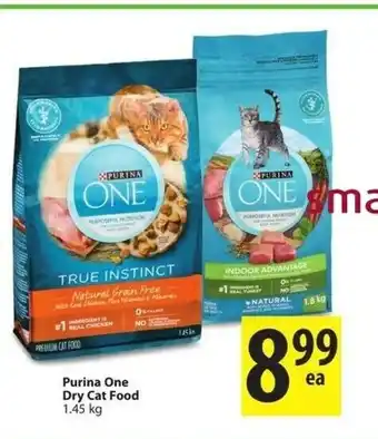 Save on Foods Purina One Dry Cat Food offer