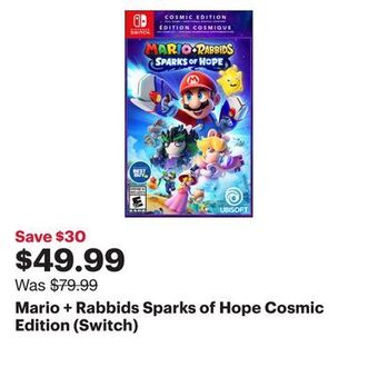 Best Buy Mario + rabbids sparks of hope cosmic edition (switch) offer