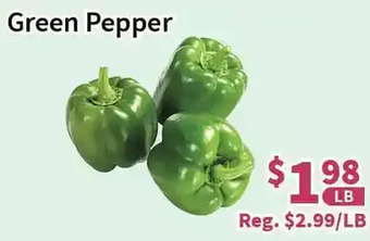 Blue Sky Supermarket Green pepper offer
