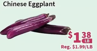 Blue Sky Supermarket Chinese eggplant offer