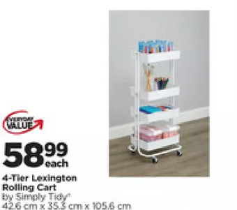 Michaels 4-tier lexington rolling cart offer