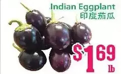 Grant's Foodmart Indian eggplant offer
