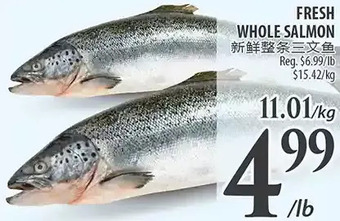 Al Premium Food Mart Fresh whole salmon offer