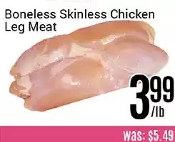 Nations Fresh Foods Boneless skinless chicken leg meat offer