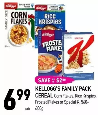 Coppa's Fresh Market Kellogg's family pack cereal offer