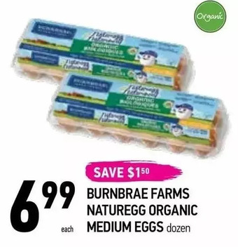 Coppa's Fresh Market Burnbrae farms naturegg organic medium eggs offer