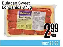 Nations Fresh Foods Bulacan sweet longanisa offer
