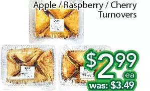 Ample Food Market Apple / raspberry / cherry turnovers offer