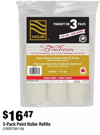 Home Depot Paint roller refills offer