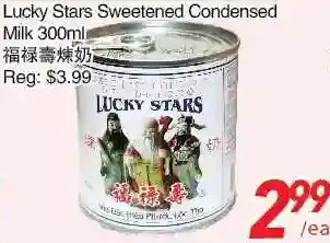 Foody World Lucky stars sweetened condensed milk offer