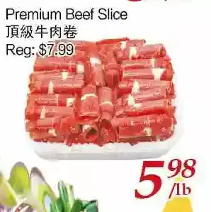 Tone Tai Supermarket Premium beef slice offer