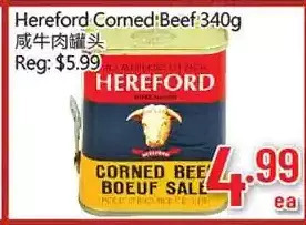 Hong Tai Supermarket Hereford corned beef offer