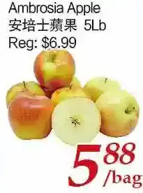 Tone Tai Supermarket Ambrosia apple offer