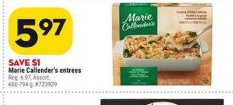 Giant Tiger Marie Callender'S Entrees offer