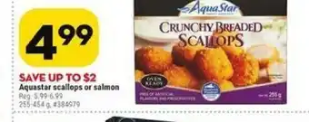 Giant Tiger Aquastar Scallops or Salmon offer