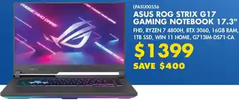 Canada Computers Asus Rog Strix G17 Gaming Notebook 17.3" offer