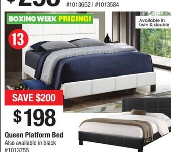 Bad Boy Superstore Queen platform bed offer