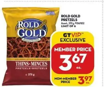 Giant Tiger Rold Gold Pretzels offer