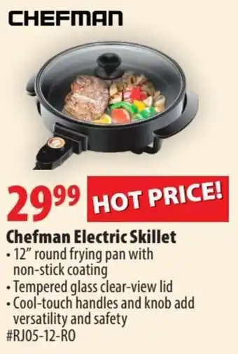 London Drugs Chefman electric skillet 12" round frying pan with non-stick coating offer