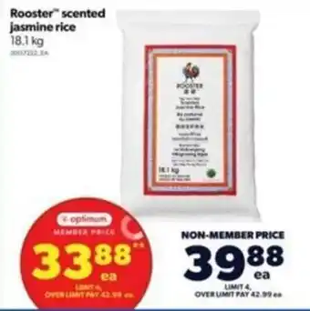 Wholesale Club Rooster scented jasmine rice, member offer