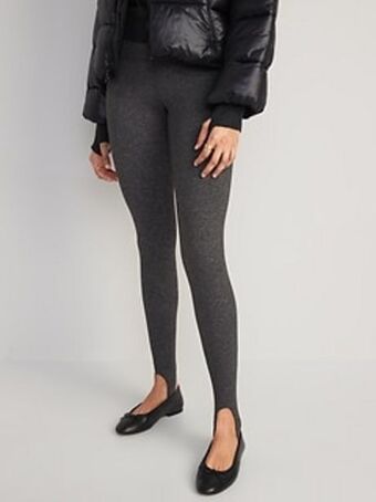 Old Navy High-waisted cozecore heathered performance stirrup leggings for women offer