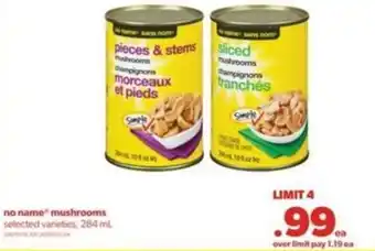 Wholesale Club no name mushrooms 284ml offer